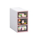 Axyaa Transparent Desktop Storage Drawer Box - Office Stationery & Cosmetics Organizer