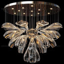 Axyaa Petal Glass Pendant Lights: Modern Chandeliers for Living & Dining Room Decor
