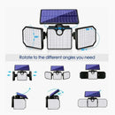 Axya 230 LED Solar Outdoor Wall Light, Motion Sensor Flood Light with High Brightness