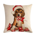 Axyaa Halloween Puppy Linen Pillow Case 45*45cm