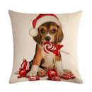 Axyaa Halloween Puppy Linen Pillow Case 45*45cm