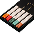 Axyaa Non-Slip Chopsticks Set - High Quality, Portable, Healthy for Sushi