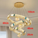 Axyaa Luxury Crystal Chandelier for Living Room and Bedroom Lighting