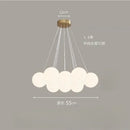 French Bubble Ball Pendant Light by Axyaa - Creamy Minimalist Design for Living Room & Bedroom