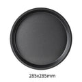 Axyaa Non-Stick Carbon Steel Pizza Pan - Round Oven Tray for Baking & Roasting