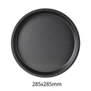 Axyaa Non-Stick Carbon Steel Pizza Pan - Round Oven Tray for Baking & Roasting