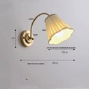 Axyaa Wood LED Wall Sconce Modern Rotatable 2 Arms Stair Light