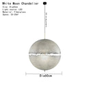 Axyaa Designer Moon Pendant Chandeliers: High-End LED Lighting for Elegant Living Spaces