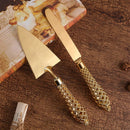 Axyaa Triangular Pizza Shovel and Dessert Knife Set