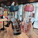 Axyaa Sports Water Bottle - 800ml, Leak-Proof Straw, BPA-Free, Scale, Outdoor Drinkware