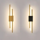 Axyaa Copper Line Pipe Wall Sconces with Acrylic Lampshade - Indoor LED Lighting