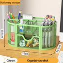 Mesh Desk Organizer Pen Holder by Axyaa Large Capacity Metal Desktop Storage