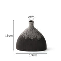 Axyaa Geometric Circular Ceramic Vase Desk Decoration Modern Home Decor Crafts