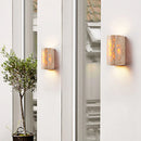 Axyaa Yellow Cave Stone Villa Wall Lamp - Japanese Style LED Lighting for Bedroom