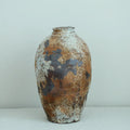 Retro Ceramic Vase, Chaji Style Flower Arrangement, Earthenware Jar by Axyaa