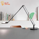 Axyaa Industrial Adjustable Desk Lamp LED G4 Aluminum Glass Table Lamp