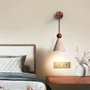 Axyaa Vintage Yellow Stone Wall Light - Creative Wabi Sabi Lighting
