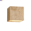 Axyaa Yellow Travertine Stone LED Wall Light - Indoor Luxury Home Decor