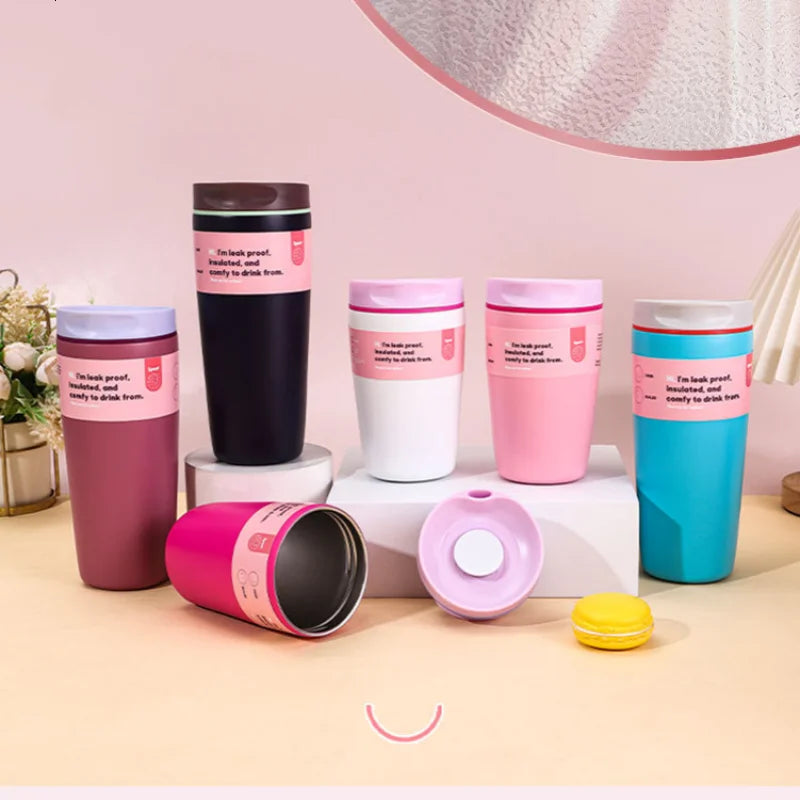 Axyaa Stainless Steel Vacuum Coffee Cup, 20oz Fashionable & Portable Sports Cup