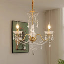 Axyaa Crystal Chandeliers Light for Living & Dining Room Luxe Ambiance