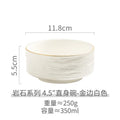 Axyaa Rock Patterned Ceramic Dessert Bowl