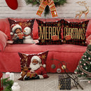 Axyaa Christmas Pillowcase: Santa Claus Snowman Design for Home Sofa Decoration