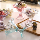 Axyaa Glass Dessert Bowl Set Molecular Cuisine Tableware