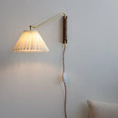 Axya Wooden Plug Rotary Wall Lamp for Bedroom Study Headboard