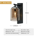 Axyaa Luxury Double Glass Wall Lamp: Modern Nordic Design for Home, Restaurant, or Staircase