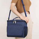 Axyaa Insulated Crossbody Lunch Bag for Outdoor Picnics with Large Capacity and Shoulder Strap