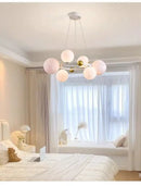Axyaa Cream French Master Bedroom LED Pendant Light - Modern Minimalist Full Spectrum Lighting