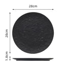 Axyaa Ceramic Steak Pasta Dessert Snack Serving Plates for Molecular Cuisine