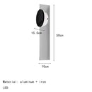 Axyaa Chrome LED Science Fiction Wall Light for Bedroom and Parlor