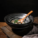 Axyaa Ceramic Ramen Bowl - Rain-Hat Shaped for Home and Restaurant