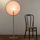 Axyaa Circular Fabric LED Floor Lamp for Modern Indoor Lighting