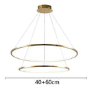 Axyaa Rings Chandelier Pendant Light for Staircase Living Dining Kitchen