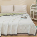 Axyaa Three-Layer Knitted Summer Quilt Blanket, Multi-Functional & Washable