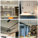Axyaa Minimalist Line Chandelier Pendant Lamps for Kitchen Dining Table Lighting