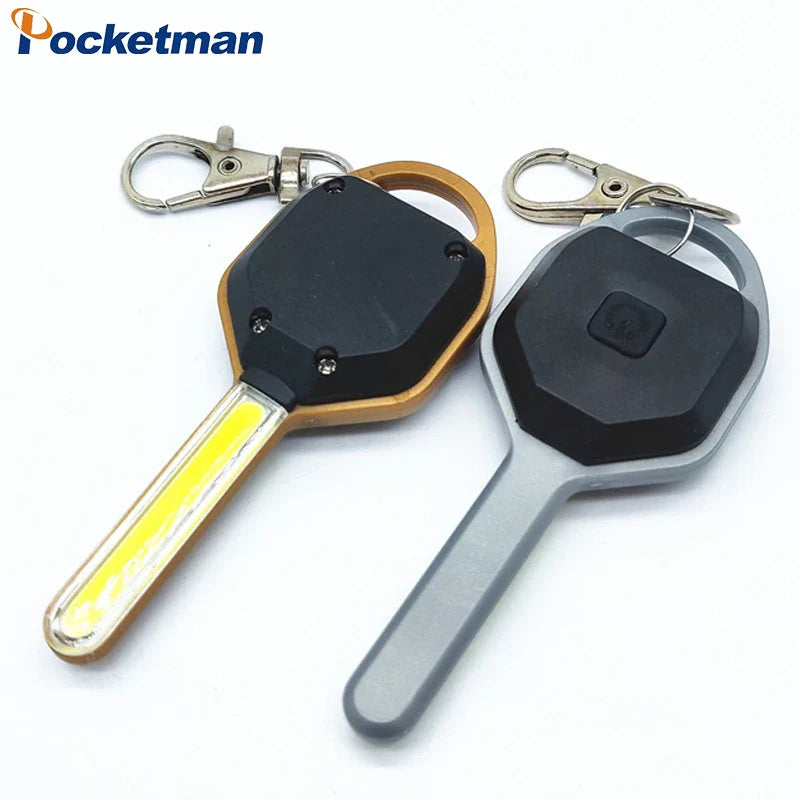 Axya COB LED Keychain Flashlight: Mini Torch for Camping, Hiking & Emergencies