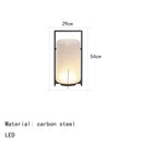 Axyaa White Acrylic Black Outdoor Floor Lamp for Garden Hotel Bedroom