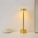 Axyaa LED Table Lamp: Rechargeable Touch Three-tone Lighting for Home and Decor