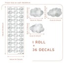 Axyaa Nordic Clouds Wall Stickers - Boho Ins Kids Home Decor