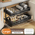 Axyaa Sliding Drawer Shelf Pull-Out Basket for Organized Kitchen Cabinet Storage