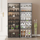 Axyaa Shoe Cabinet: Large Space-Saving Shoe Rack for Sneakers/Boots, Collapsible Organizer