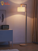 Axyaa Solid Wood LED Floor Lamp - Minimalist Nordic Design