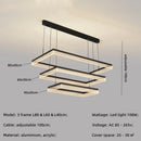 Nordic Minimalist Acrylic LED Pendant Light by Axyaa - Dimmable Hanging Lamp Fixtures