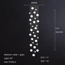 Axyaa Pebble Chandelier: Stylish Lighting for Living Room, Bedroom, Restaurant, Bar, Staircase