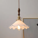 Axyaa White Glass LED Pendant Lamps Dining Living Room Nordic Hanging Light Fixtures