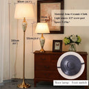 Axyaa Modern Chinese Ceramics LED Floor Lamp for Home Living Room & Bedroom