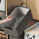 Axyaa Clothes Storage Box Organizer with Metal Frame for Wardrobe Organization.